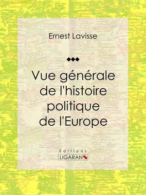 cover image of Vue générale de l'histoire politique de l'Europe